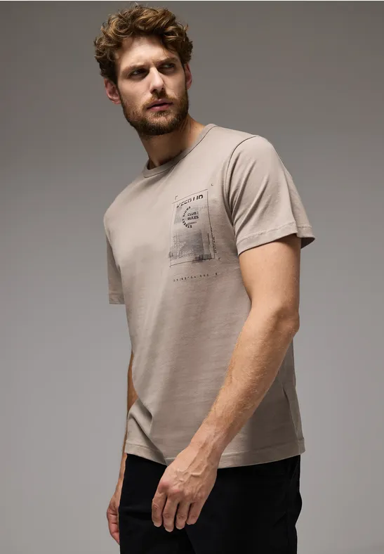 Street One T-Shirt mit Chestprint Tiefpreis