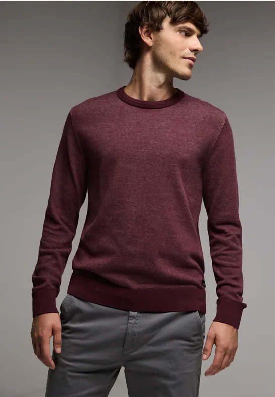 Street One Pullover in Two Tone Optik Letzte 2 Tage