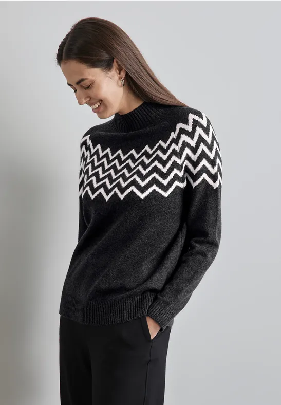 Street One Pullover mit Stehkragen Fabrikladen