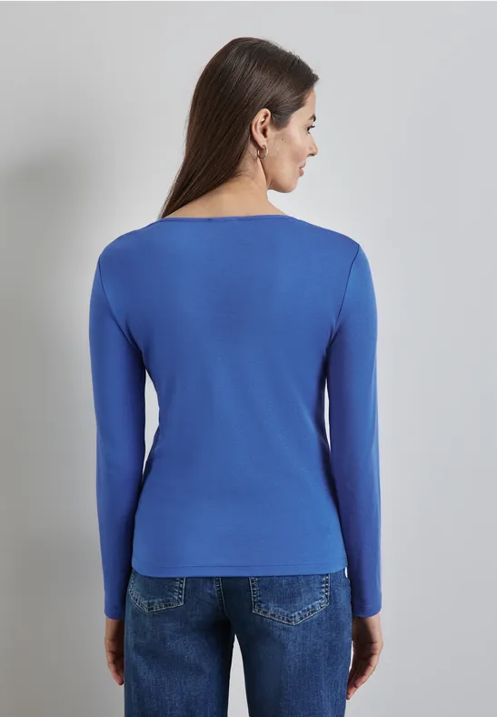 Street One Shirt mit Herzausschnitt Black Friday Preise