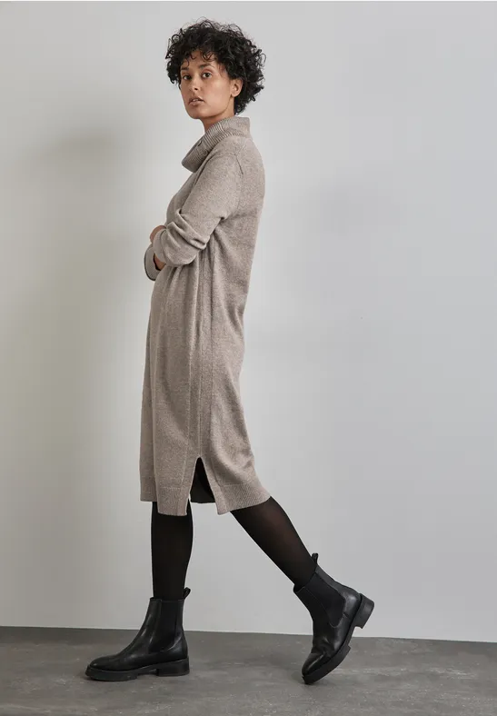 Street One Feinstrickkleid mit Knöpfen Im Verkauf