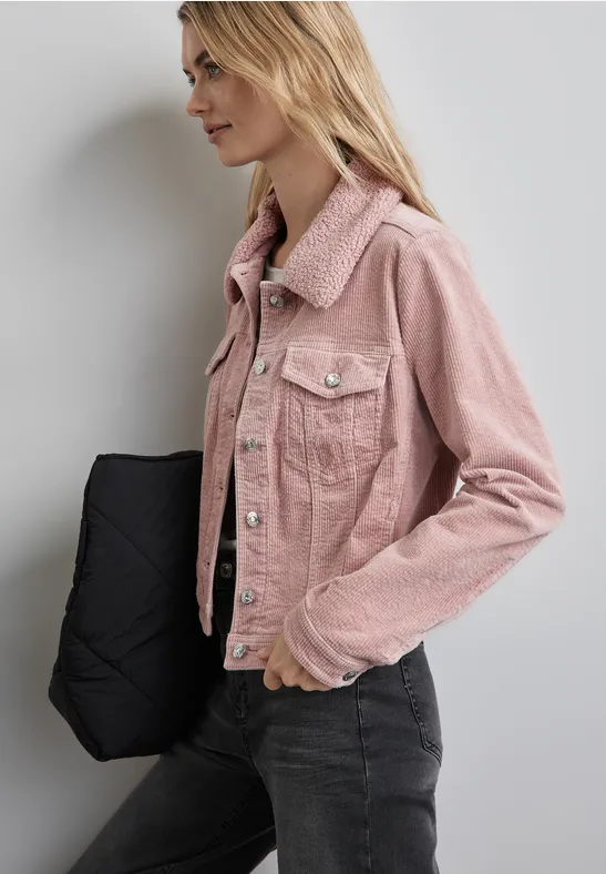 Street One Cord-Jacke mit Teddy-Kragen Outlet