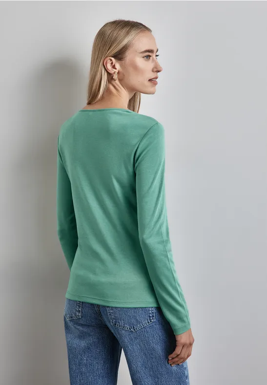 Street One Shirt mit Herzausschnitt Verkauf