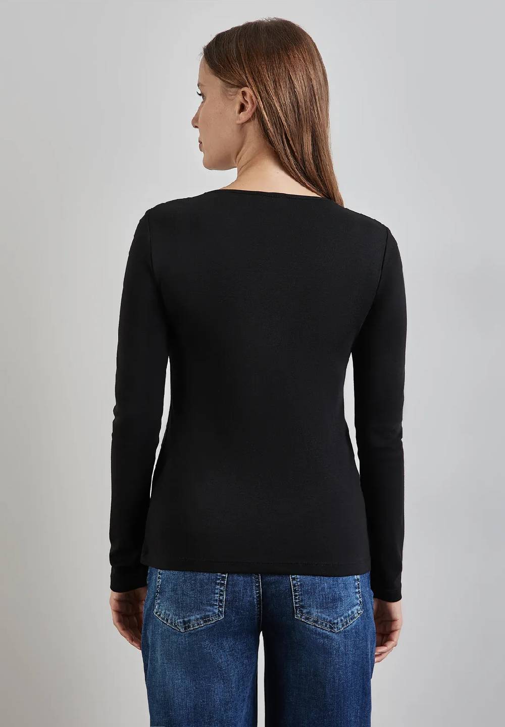 Street One Shirt mit Herzausschnitt Hotsell