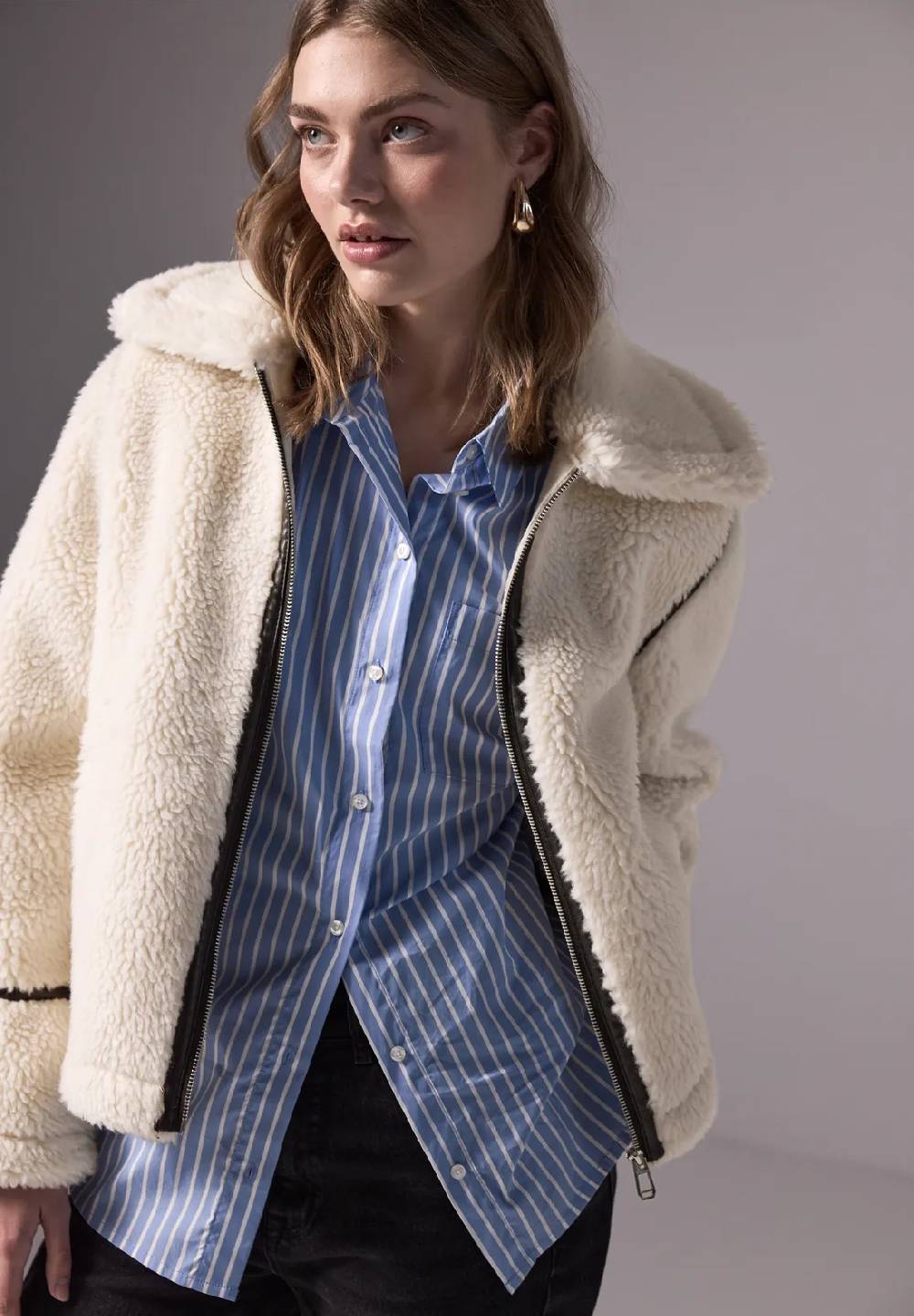 Street One Teddy Jacke mit Details Meist gekauft