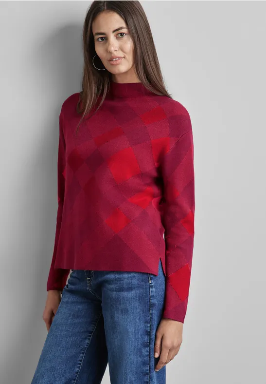 Street One Karierter Pullover Limitierter Zeitrabatt