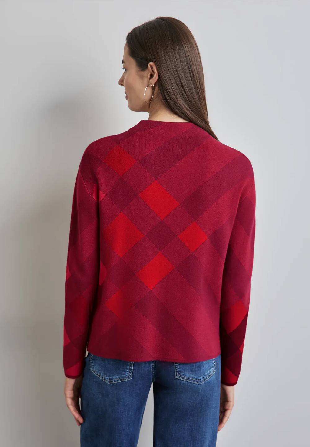 Street One Karierter Pullover Limitierter Zeitrabatt