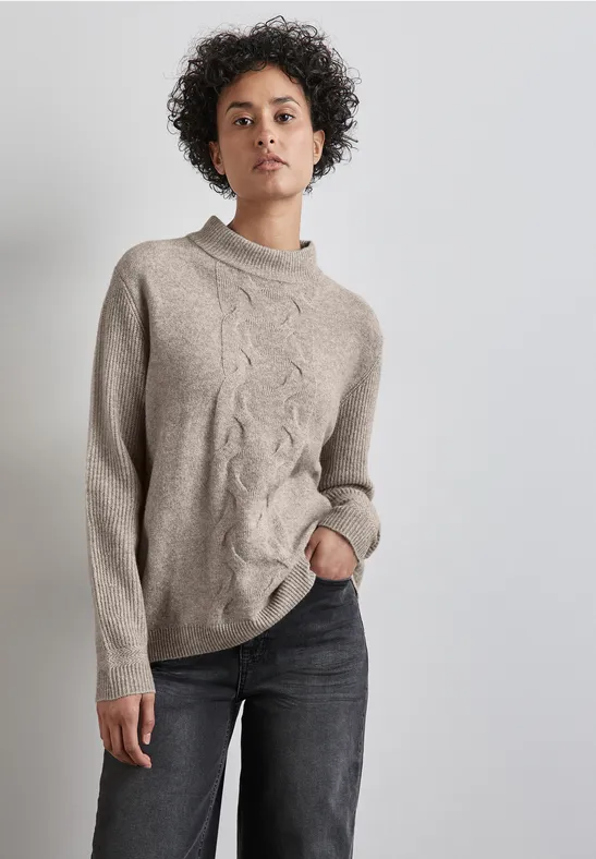 Street One Pullover mit Strickmuster Fabrik Onlineshop
