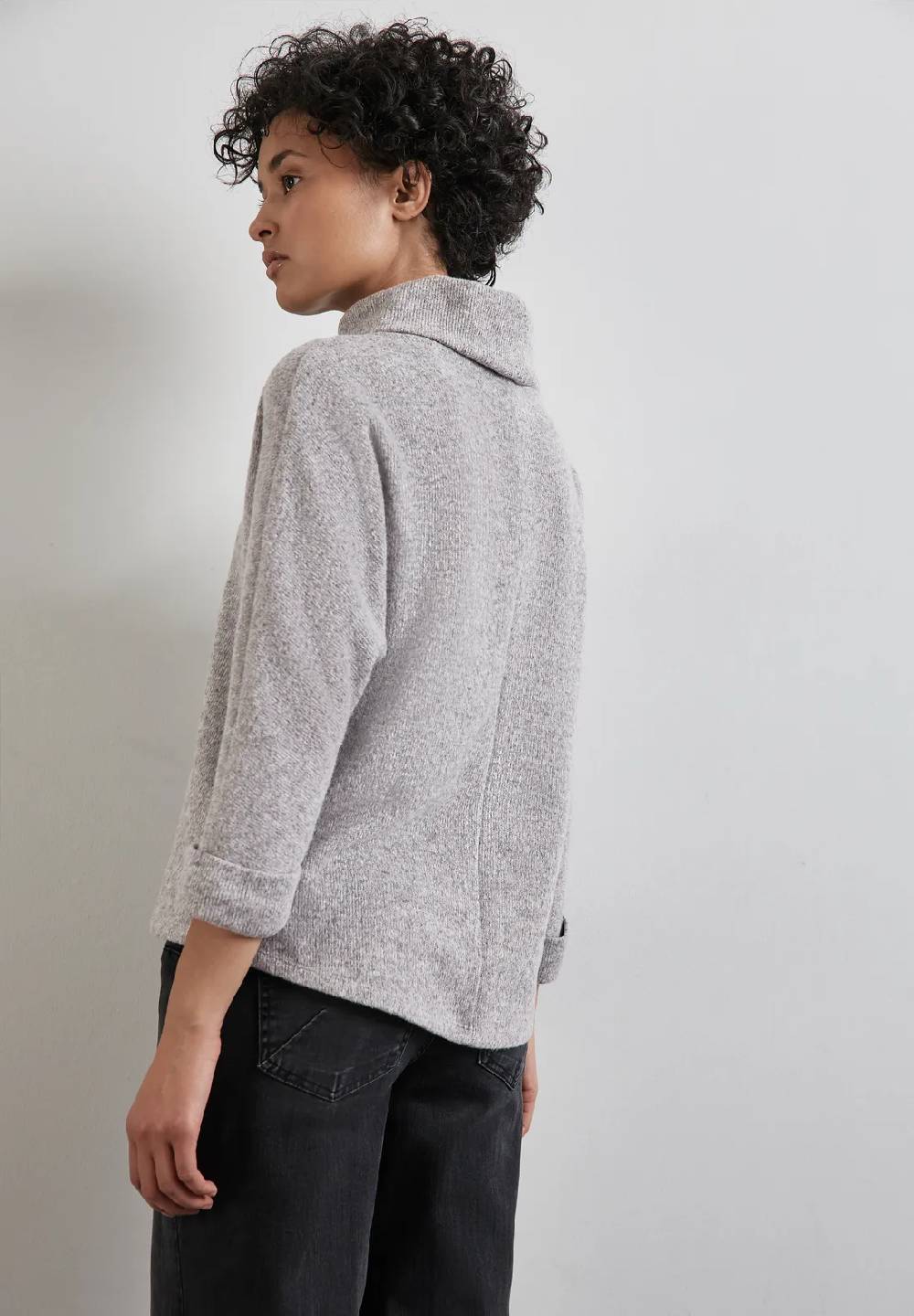 Street One Strick-Look Shirt mit Kragen Flash Sale