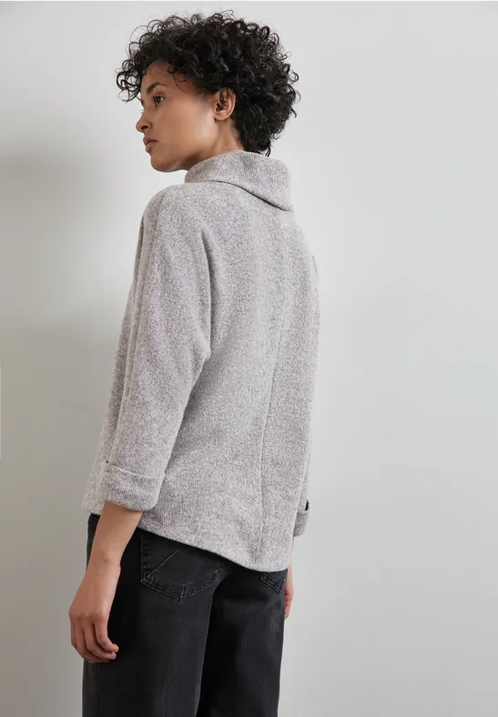 Street One Strick-Look Shirt mit Kragen Flash Sale