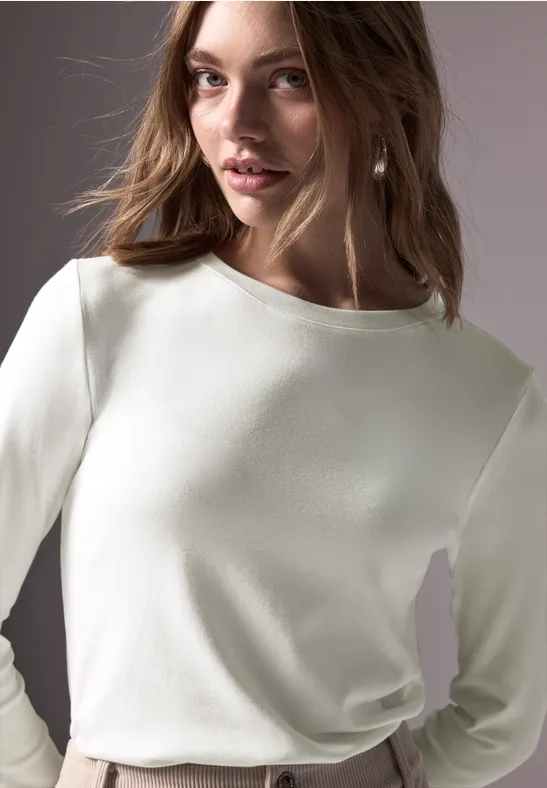 Street One Shirt mit Rippstruktur Saisonschlussverkauf