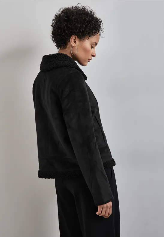 Street One Kurze Jacke mit Teddy-Fell Osterangebot