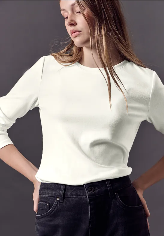 Street One Basic Langarmshirt Räumungsverkauf