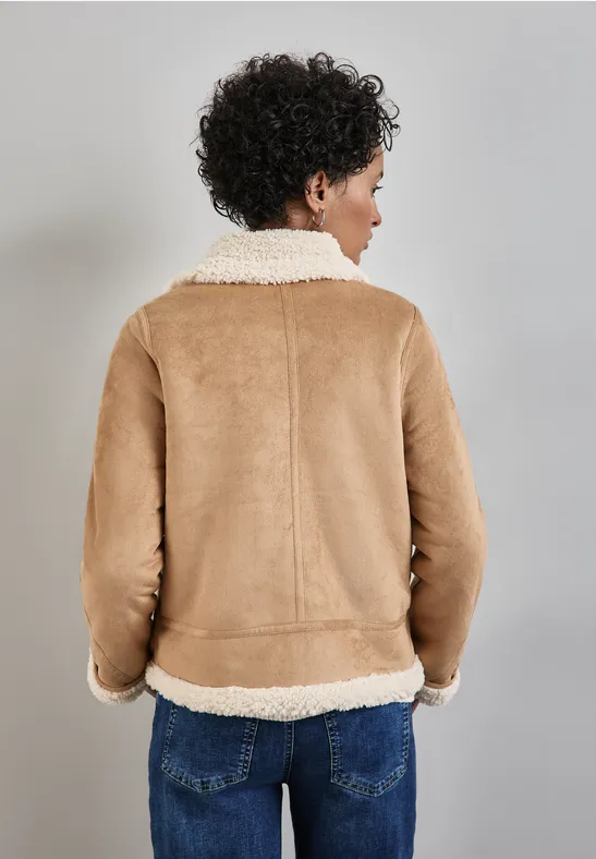 Street One Kurze Jacke mit Teddy-Fell VIP-Rabatte