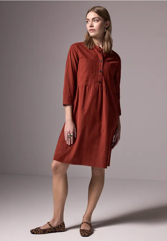 Street One Cordkleid mit Volant Kostenlose Rückgabe
