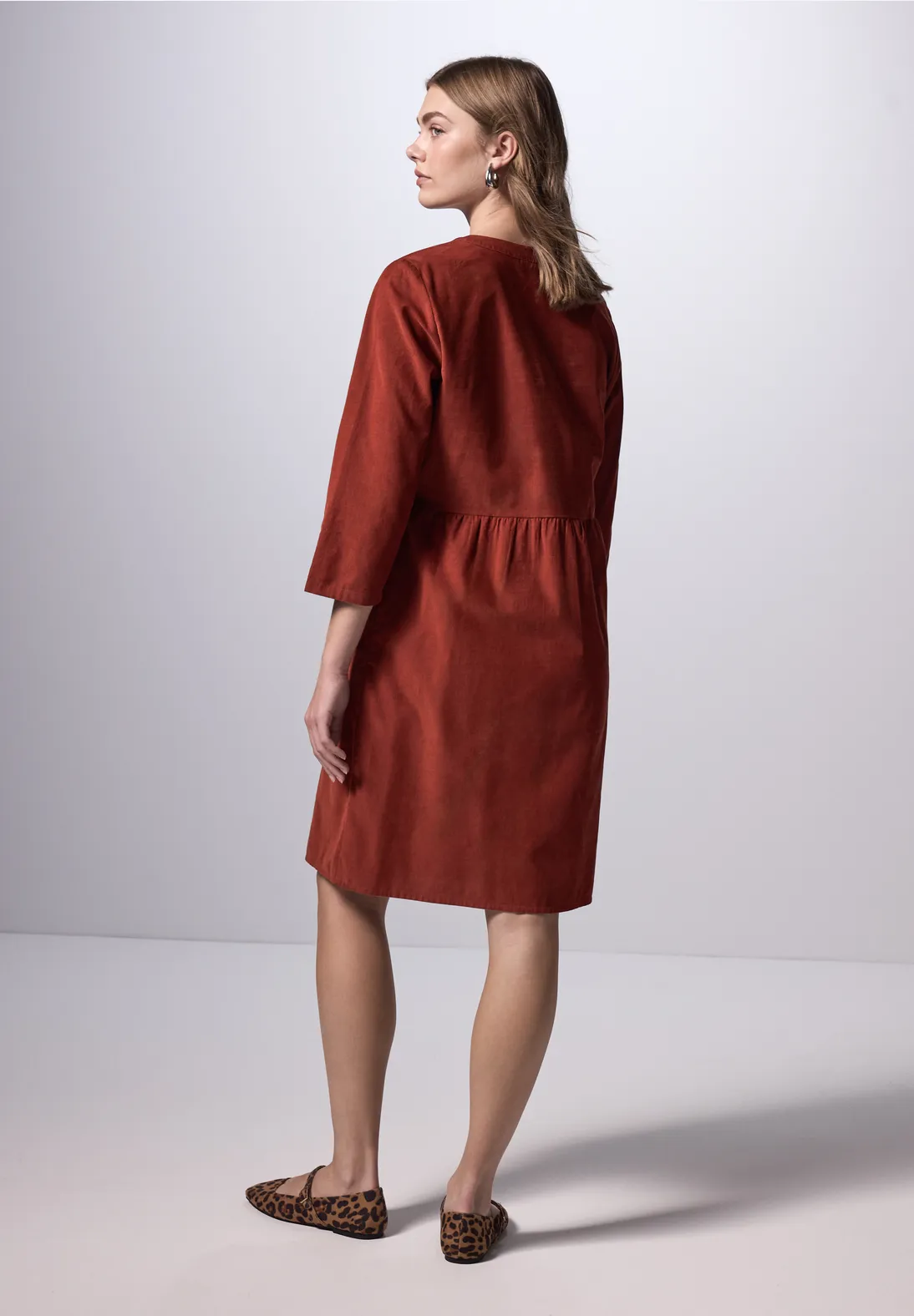 Street One Cordkleid mit Volant Kostenlose Rückgabe