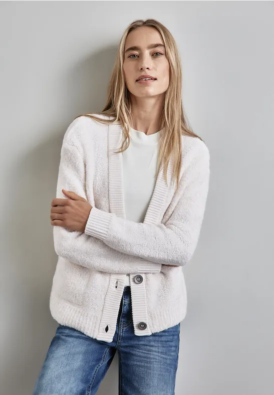 Street One Bouclé-Cardigan Begrenzte Freigabe