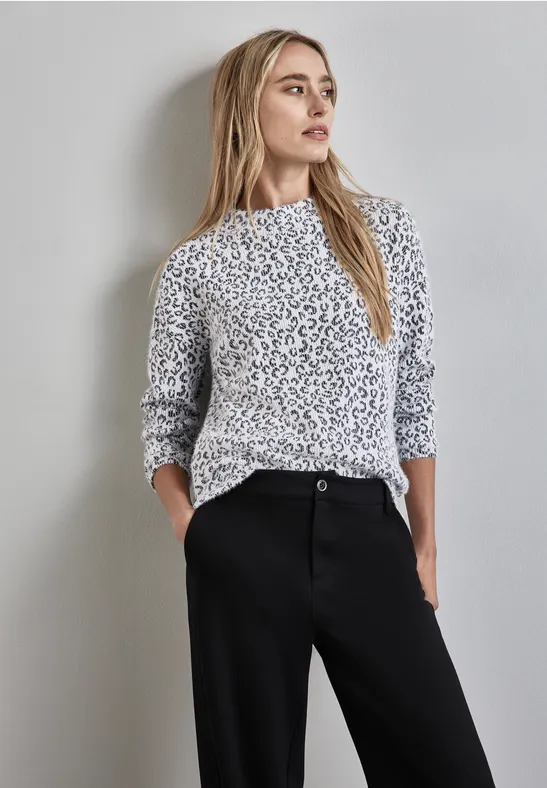 Street One Flauschiges Leo-Shirt Neueste Stile