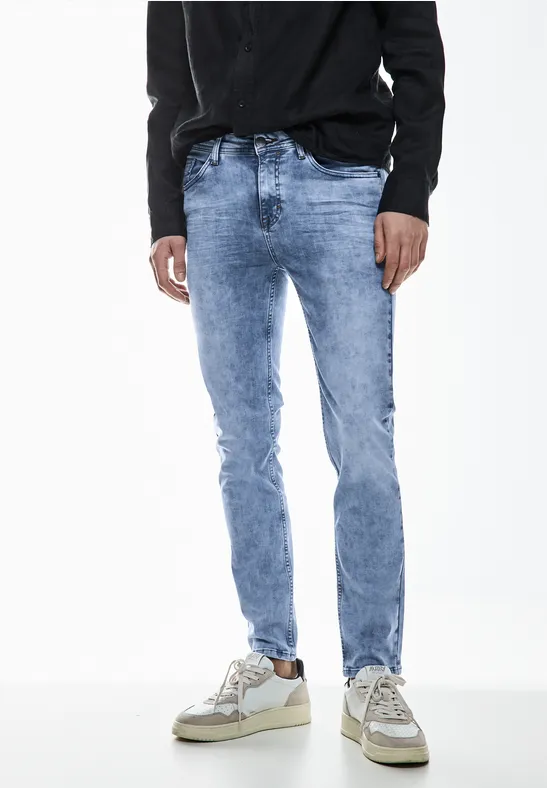 Street One Slim Fit bleached Jeans - Style RACER Bis zu 55% Rabatt