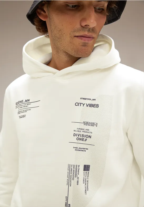 Street One Kapuzenpullover mit Artwork Discount Store für neue Produkte