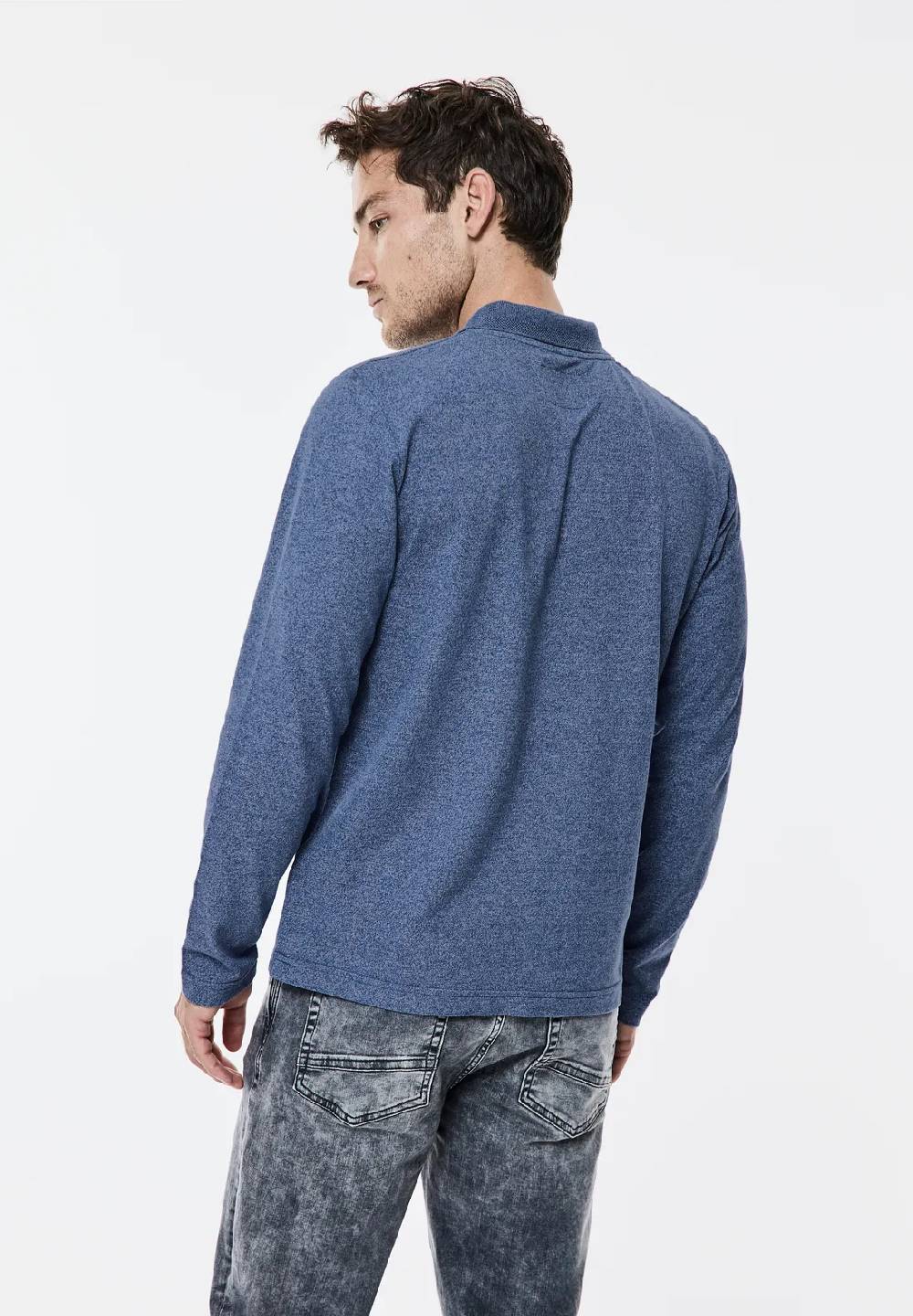Street One Pique-Langarmpolo Super Rabatt