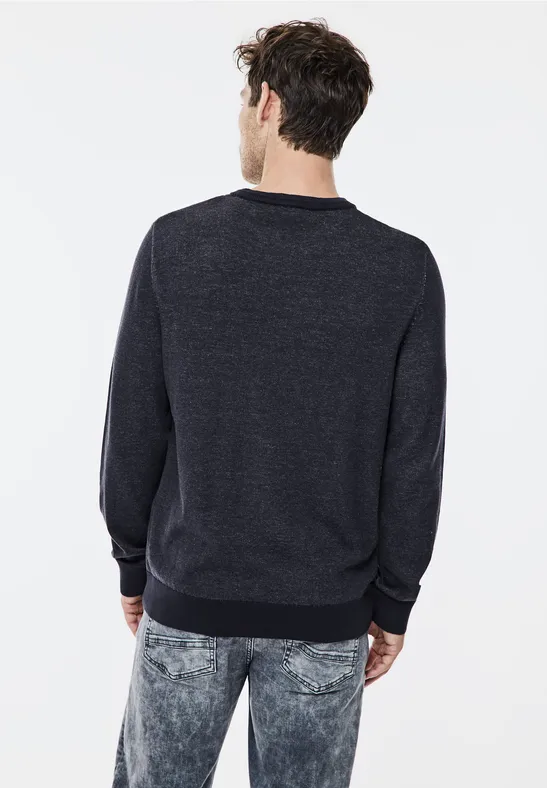 Street One Pullover in Two Tone Optik Kostenloser Versand international