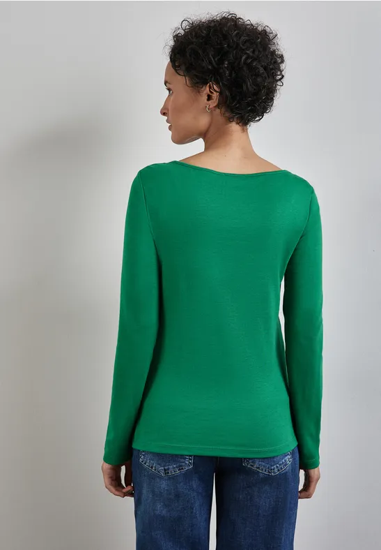 Street One Shirt mit U-Boot-Ausschnitt im Angebot