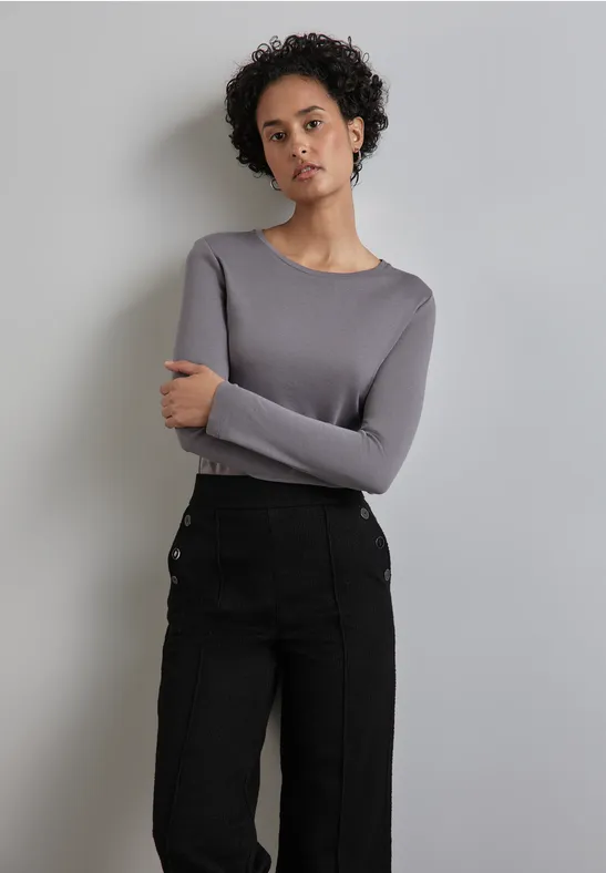 Street One Basic Langarmshirt Fabrikverkauf