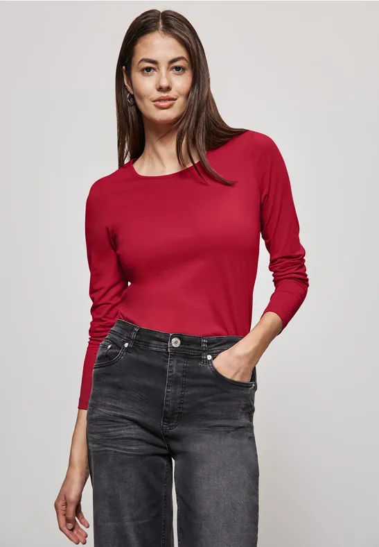Street One Basic Langarmshirt Flash Sale