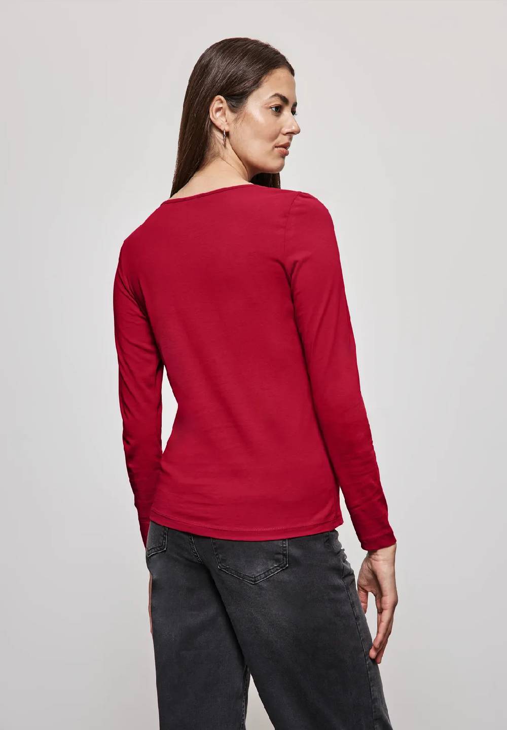 Street One Basic Langarmshirt Flash Sale