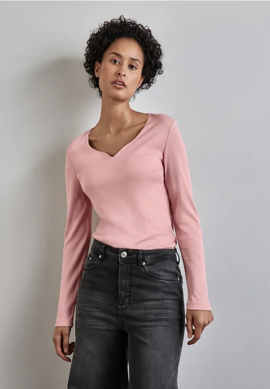 Street One Shirt mit Herzausschnitt Cyber Monday