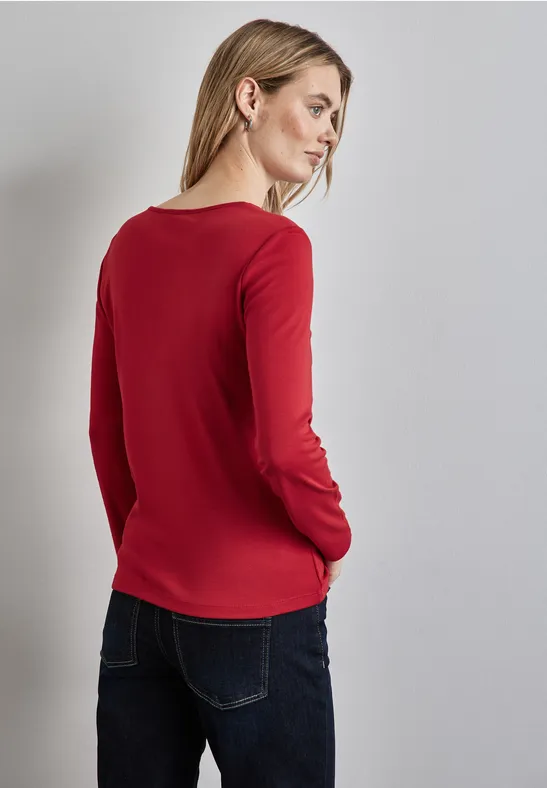 Street One Shirt mit Herzausschnitt Top Angebot