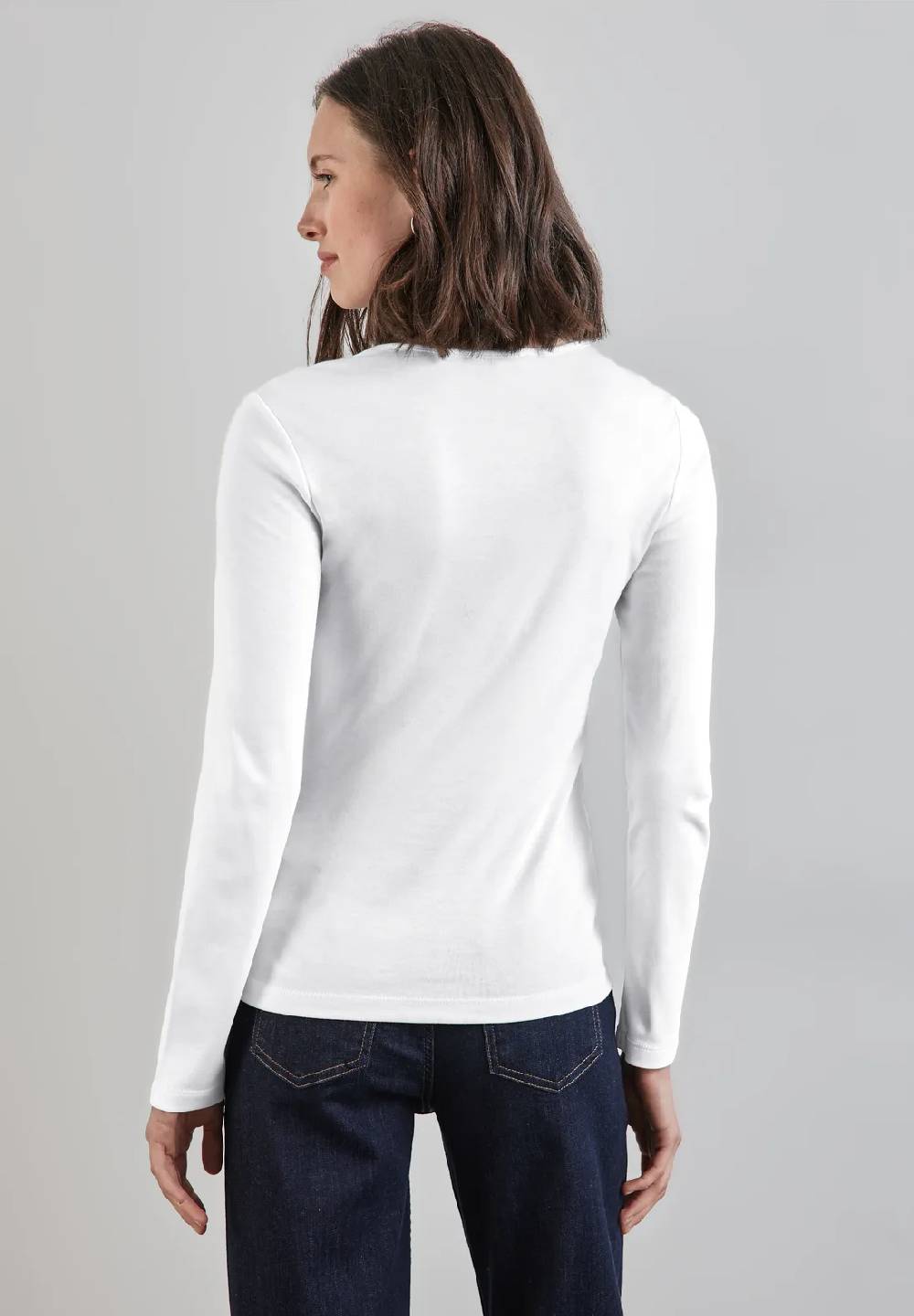 Street One Shirt mit Herzausschnitt Große Rabatte