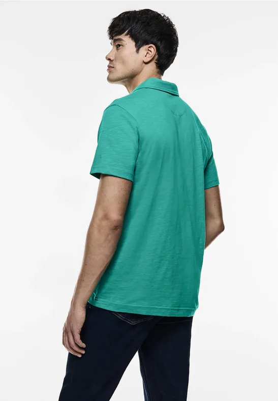 Street One Slub Jersey Poloshirt Kostenlose Rückgabe
