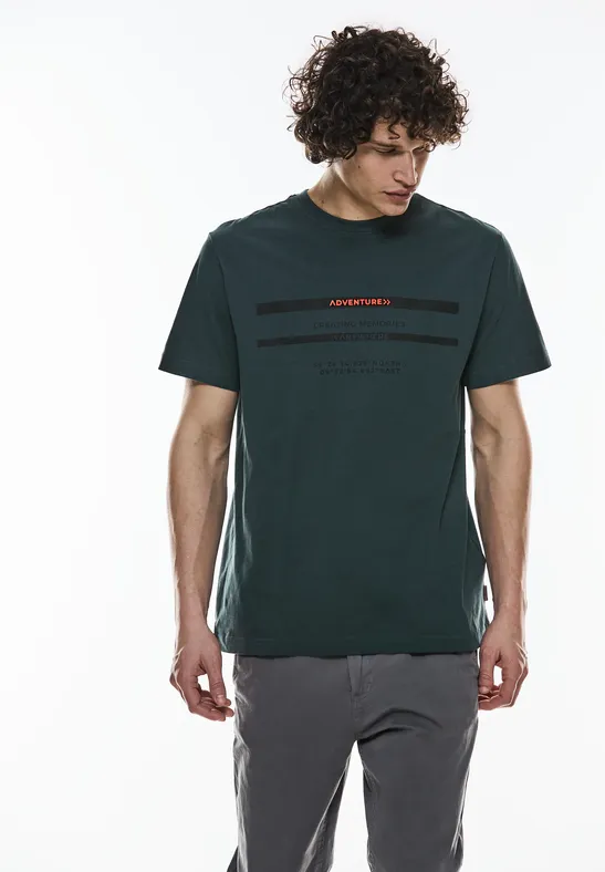 Street One T-Shirt mit Brustprint Letzter Tag