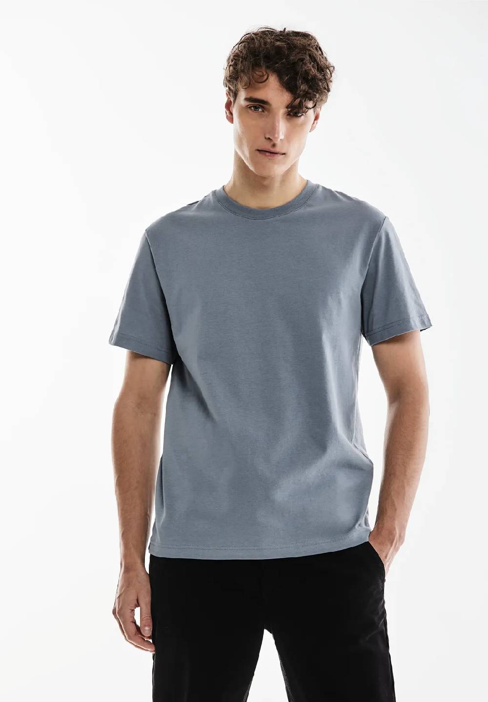 Street One Basic T-Shirt in Unifarbe Black Friday Preise
