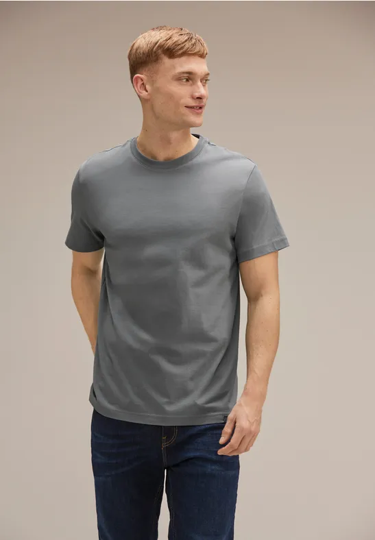 Street One Basic T-Shirt in Unifarbe 50% Rabatt für begrenzte Zeit