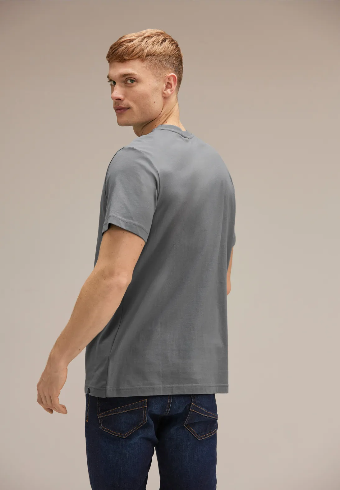 Street One Basic T-Shirt in Unifarbe 50% Rabatt für begrenzte Zeit