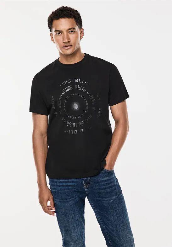 Street One T-Shirt mit glänzendem Print Versandkostenfrei