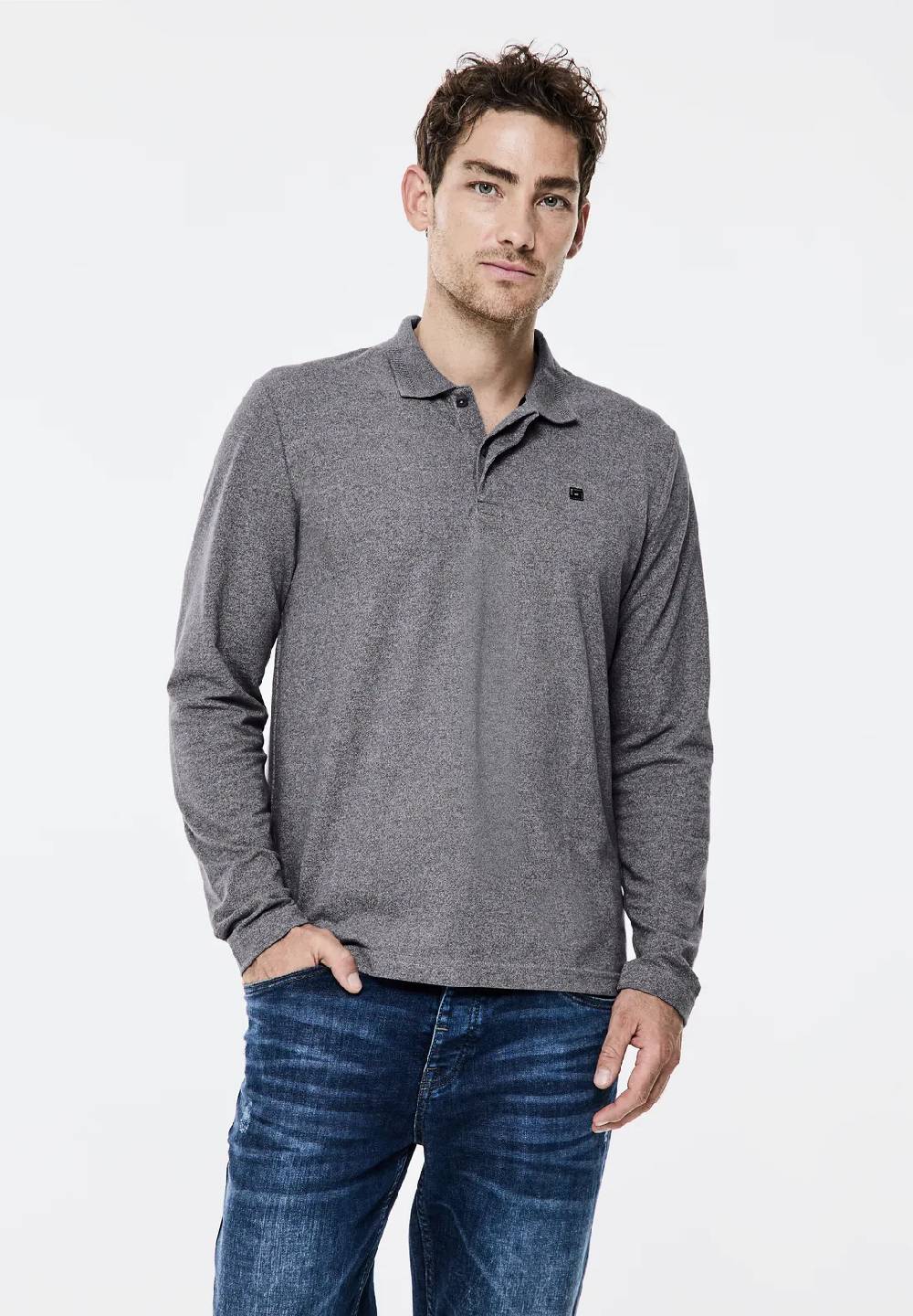 Street One Pique-Langarmpolo Flash Sale