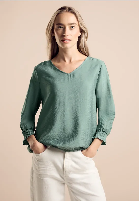 Street One Bluse mit Smock-Detail Blitzangebot
