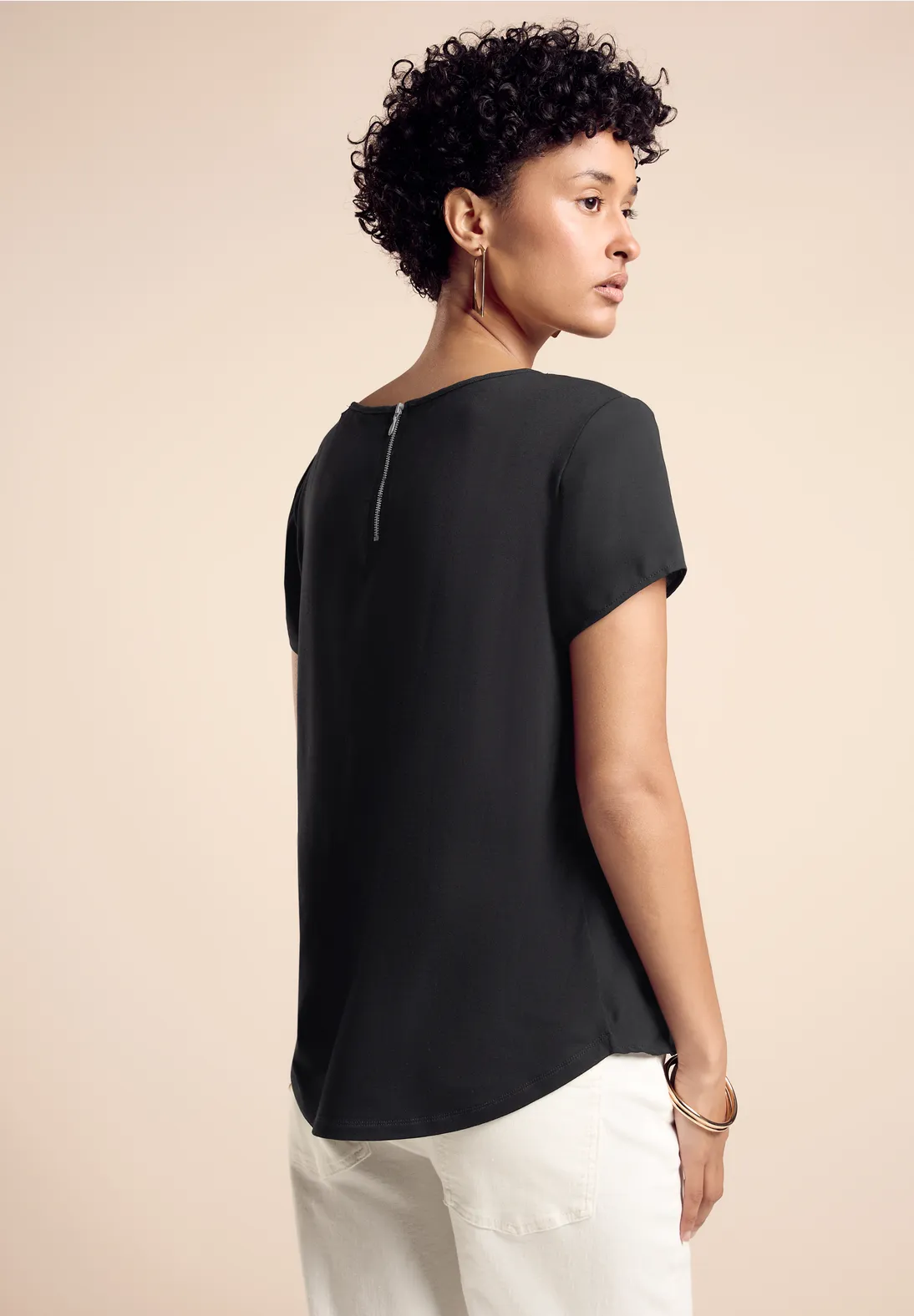 Street One Materialmix-T-Shirt Bis zu 50% Rabatt