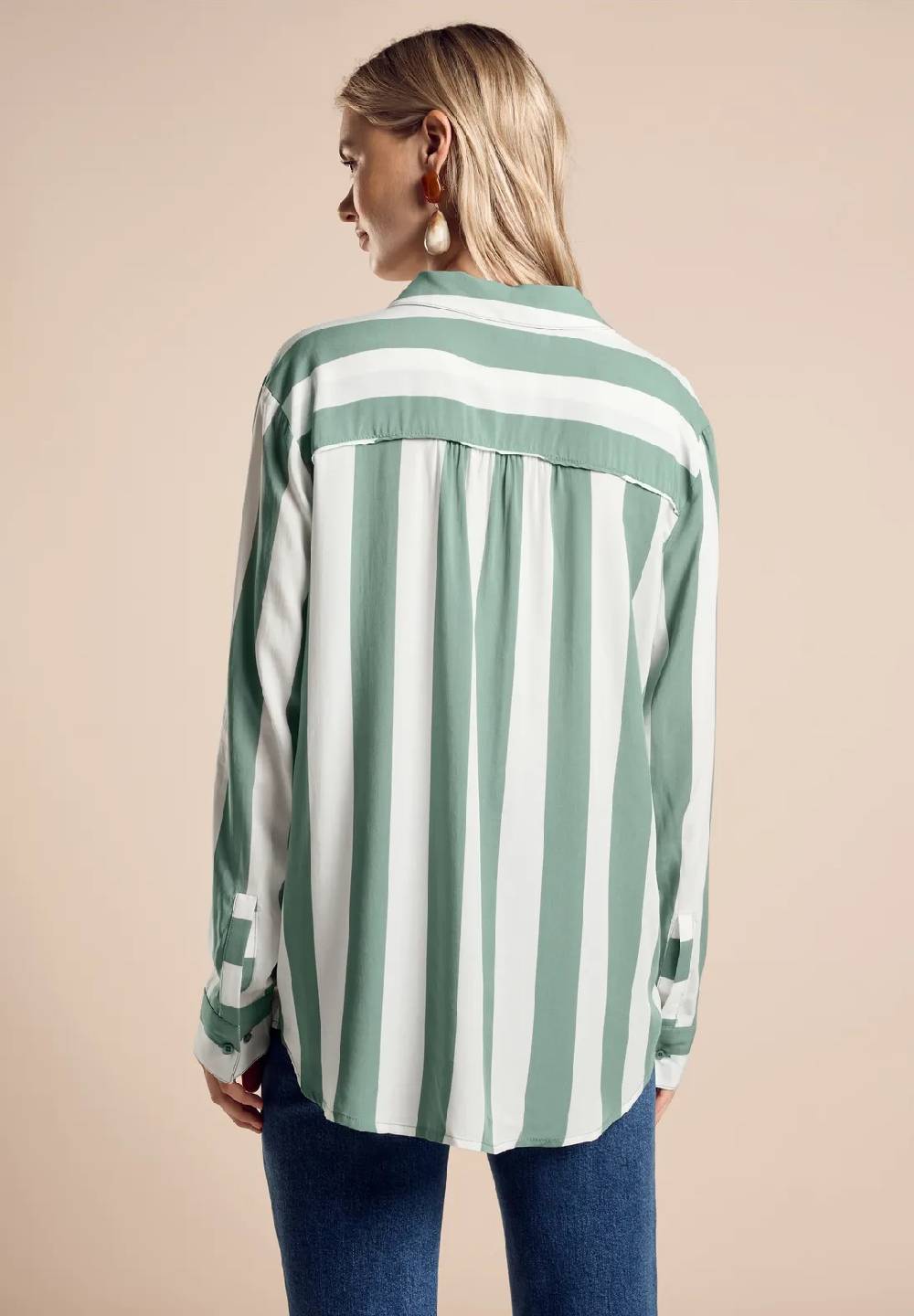 Street One Gestreifte Bluse Sonderangebot der Fabrik