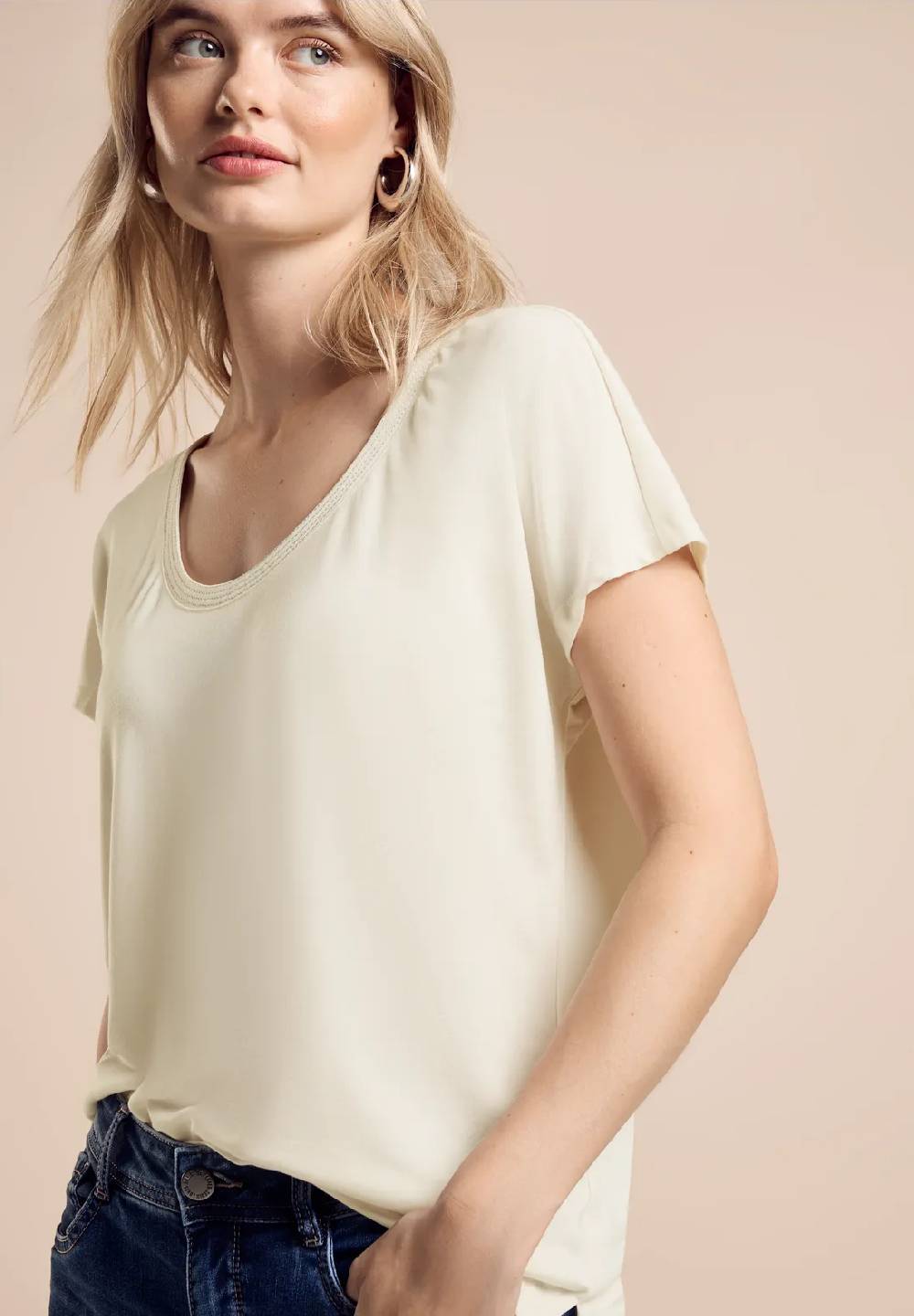 Street One Shirt im Silk-Look Clearance-Verkauf