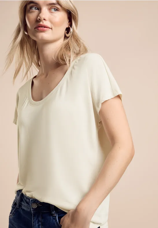 Street One Shirt im Silk-Look Clearance-Verkauf