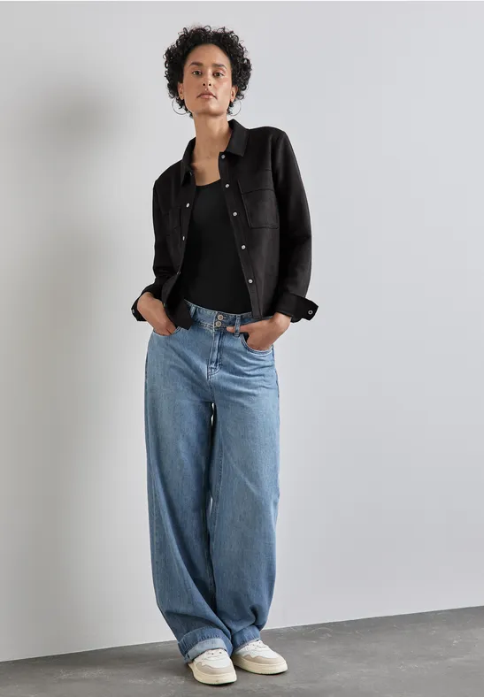 Street One Jacke in Velours-Optik zollfrei