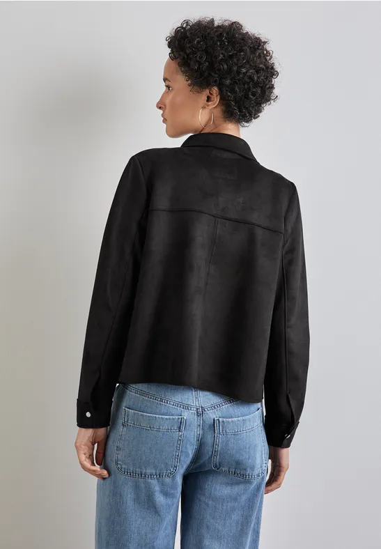 Street One Jacke in Velours-Optik zollfrei