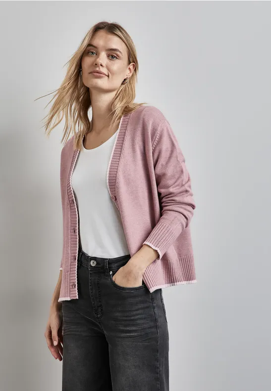 Street One Cardigan mit Tipping Auslauf