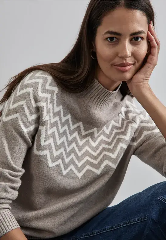 Street One Pullover mit Stehkragen Schlussverkauf