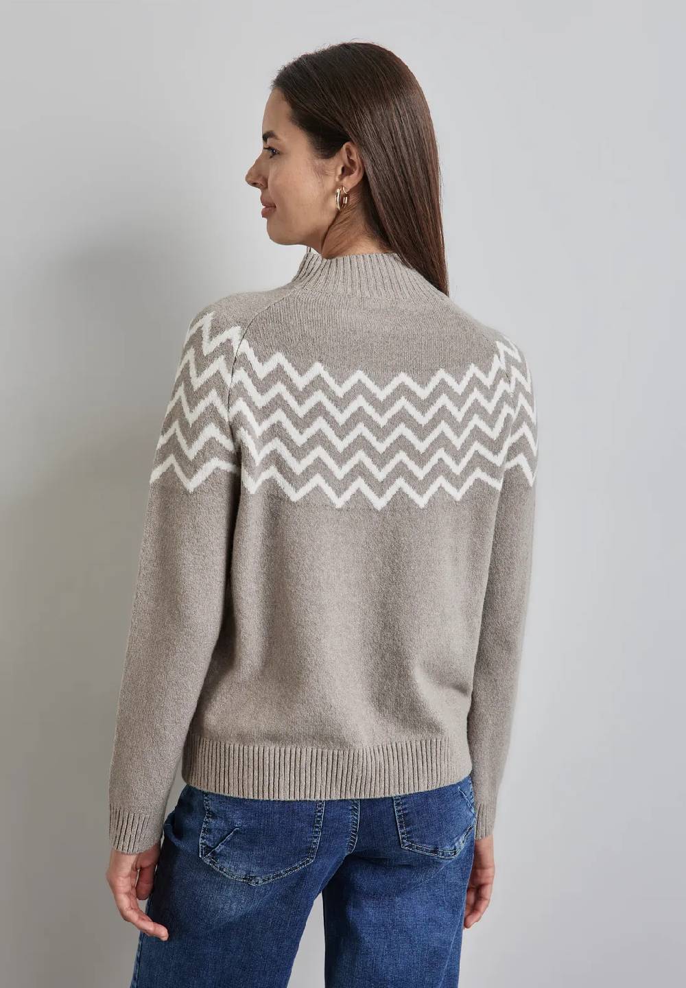Street One Pullover mit Stehkragen Schlussverkauf